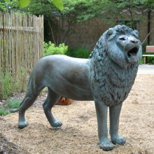 Popular garden decoration bronze antique lion statue
